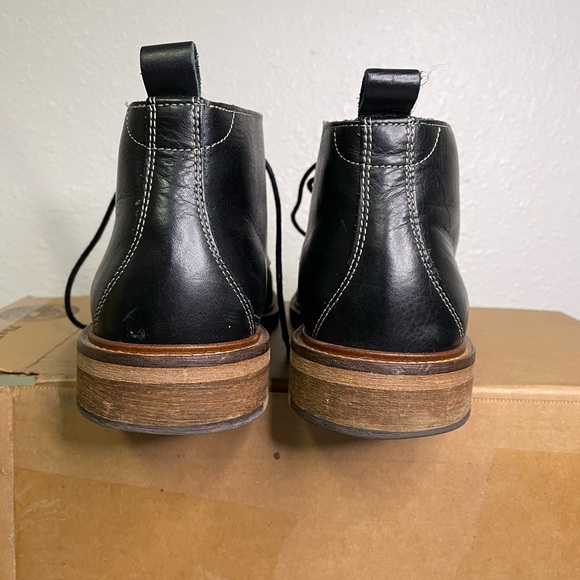 Wolverine black suede and leather boots men’s 9 - Picture 4 of 9